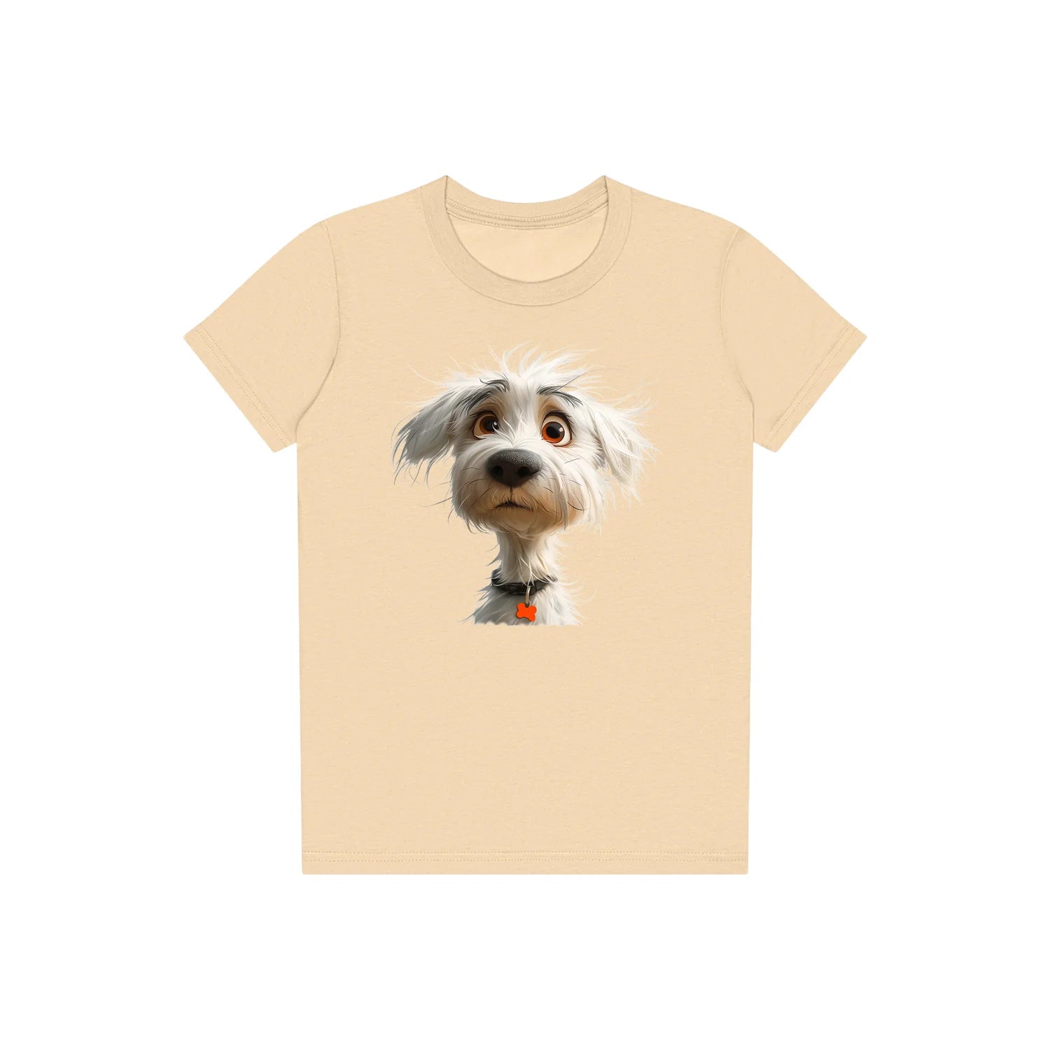 T-shirt Dog graphic 0057 - Soft Cream