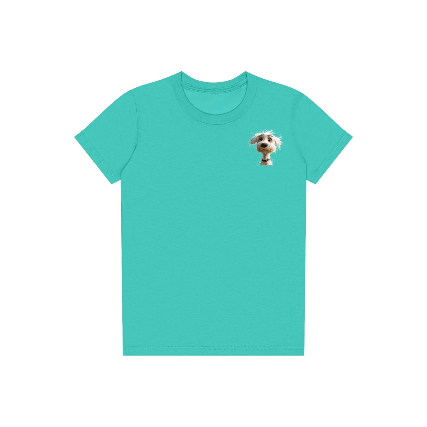 T-shirt Dog graphic 0057 - Teal