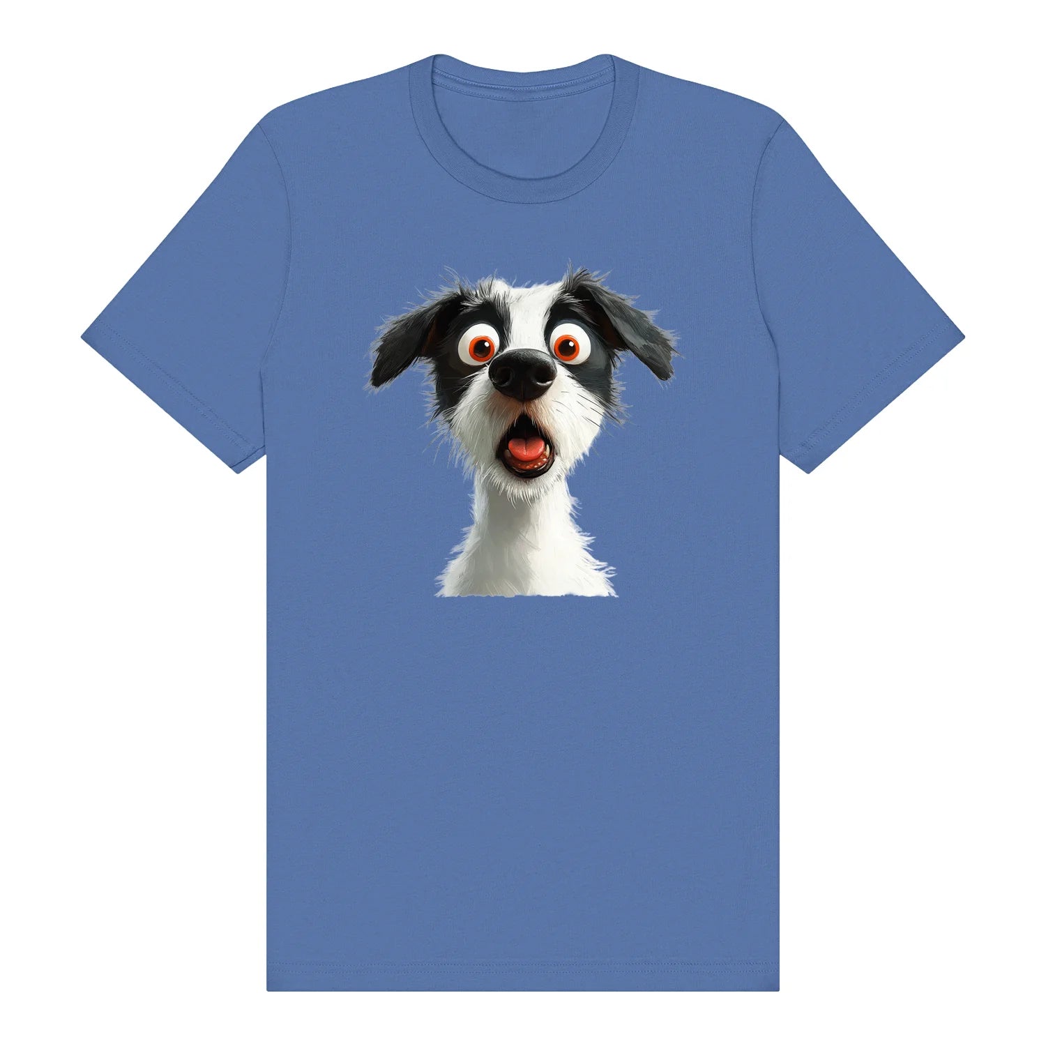 T-shirt Dog graphic 0058 - Columbia Blue