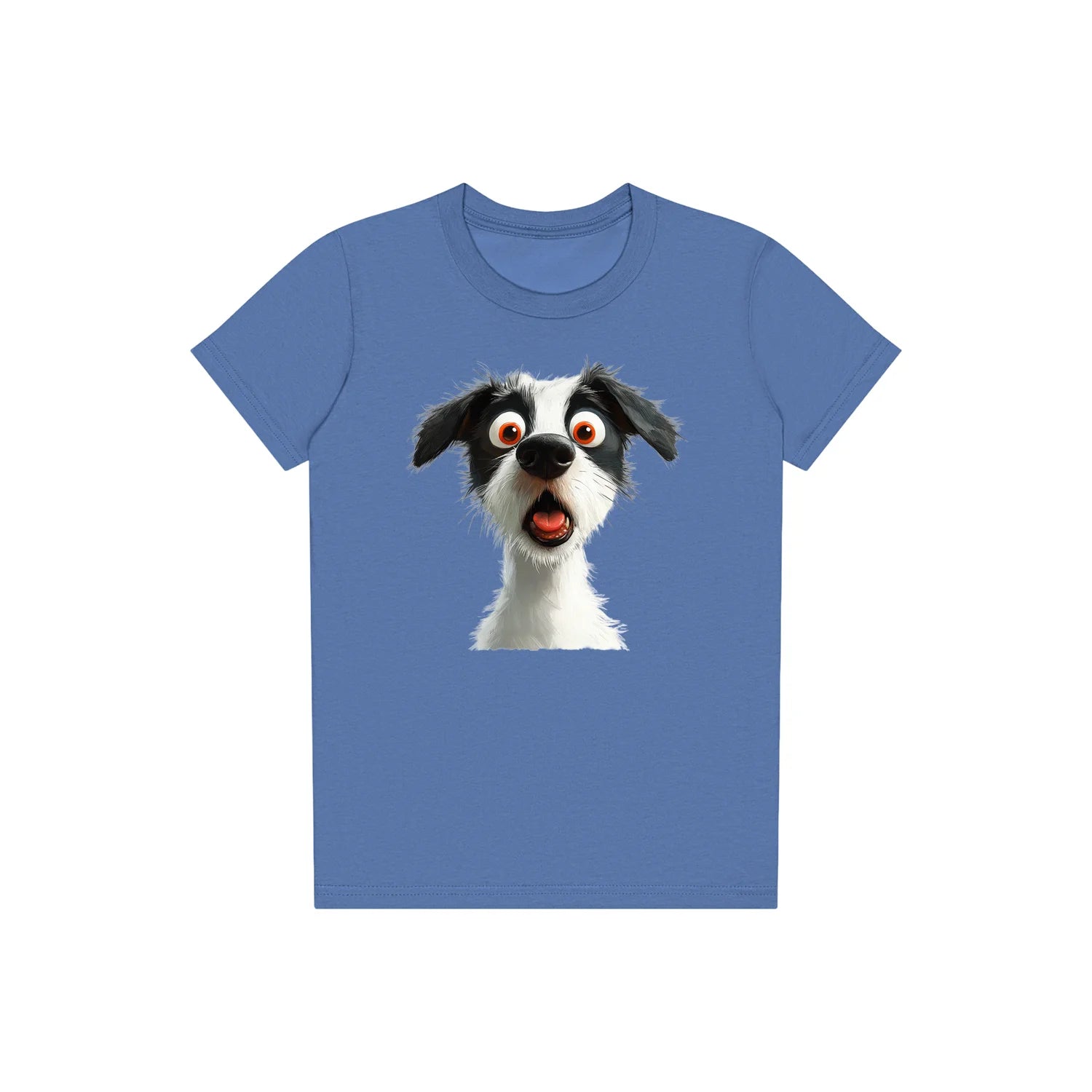 T-shirt Dog graphic 0058 - Columbia Blue