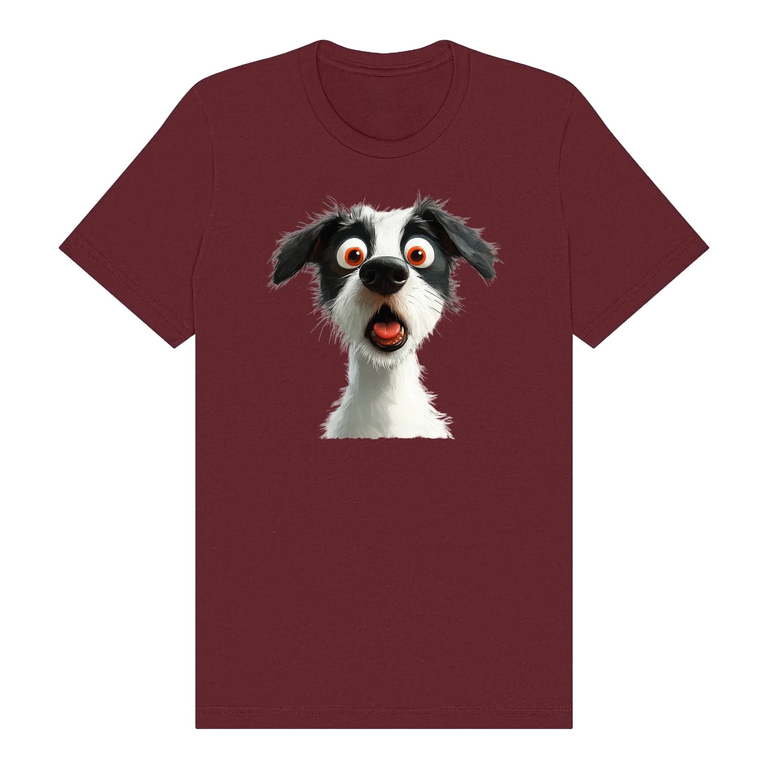 T-shirt Dog graphic 0058 - Maroon