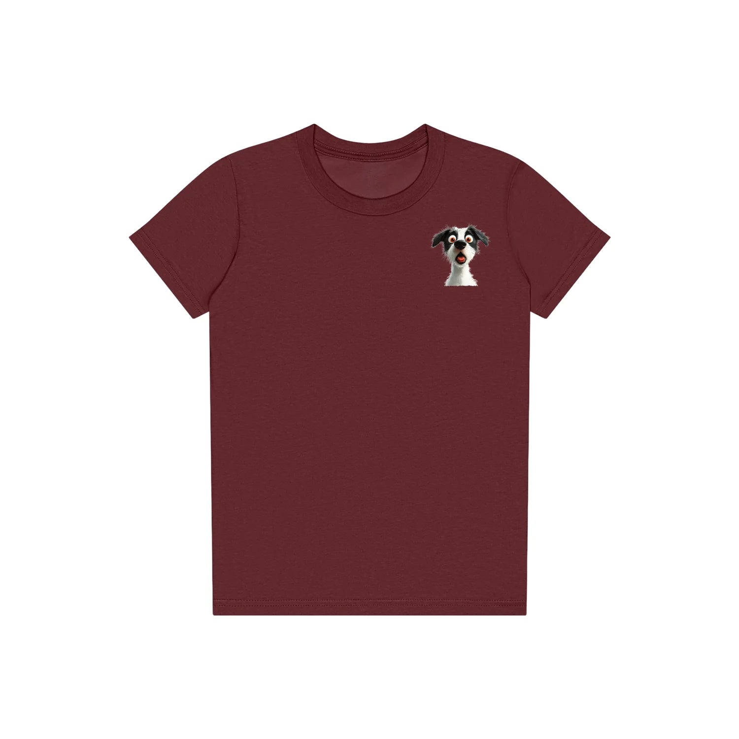 T-shirt Dog graphic 0058 - Maroon