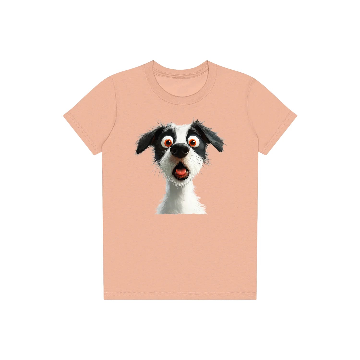 T-shirt Dog graphic 0058 - Peach