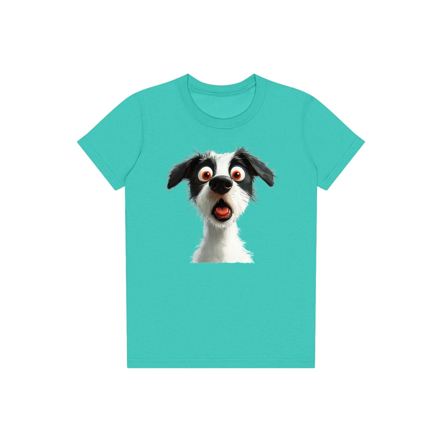 T-shirt Dog graphic 0058 - Teal