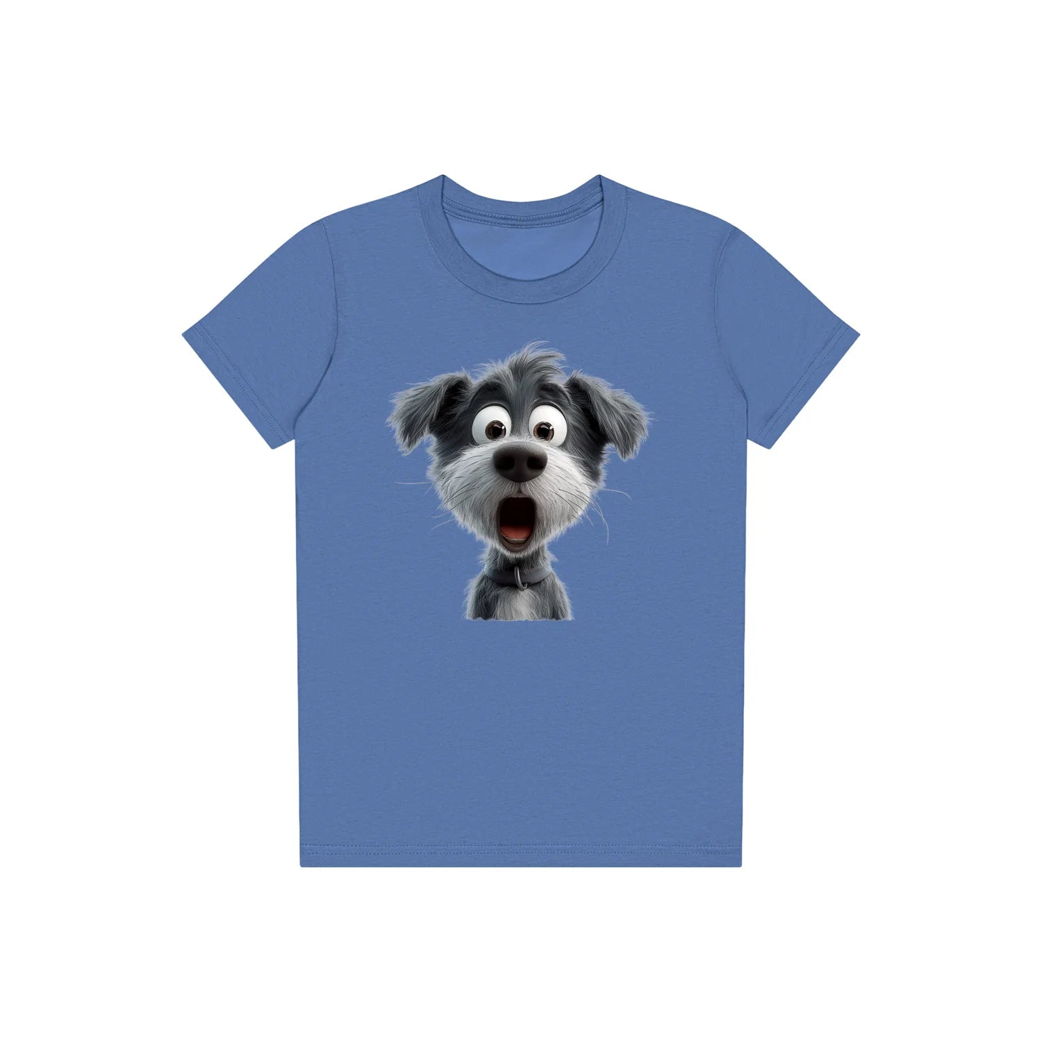 T-shirt Dog graphic 0059 - Columbia Blue