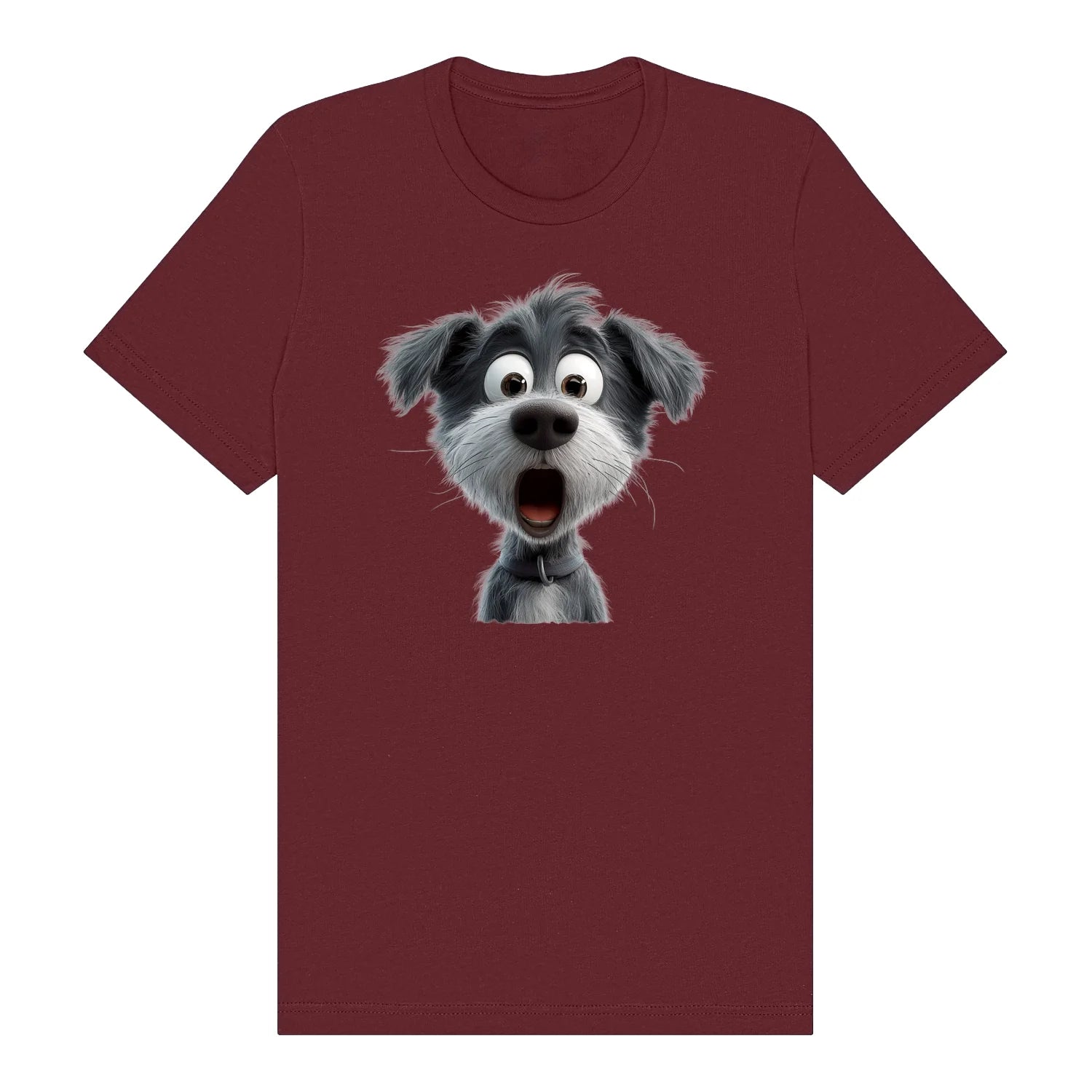 T-shirt Dog graphic 0059 - Maroon