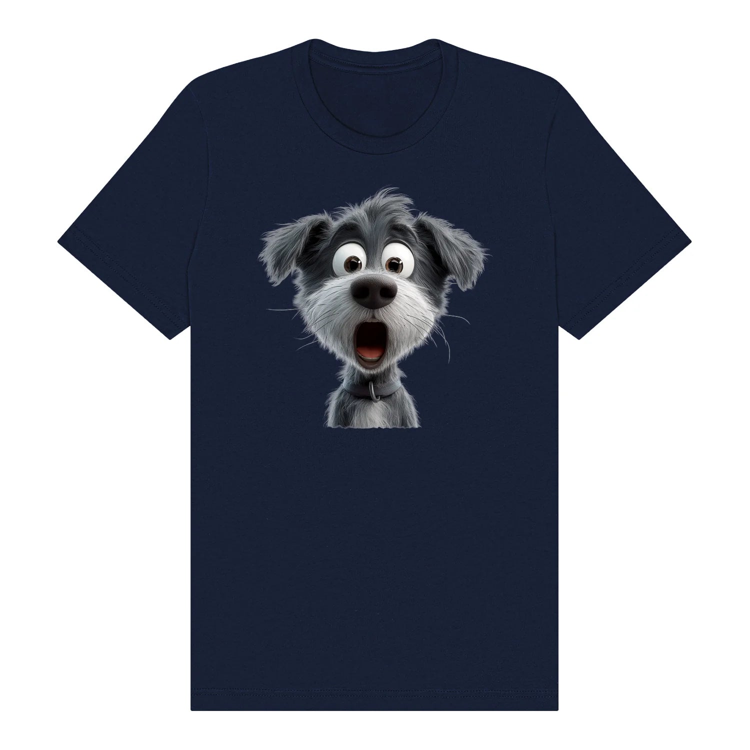 T-shirt Dog graphic 0059 - Navy
