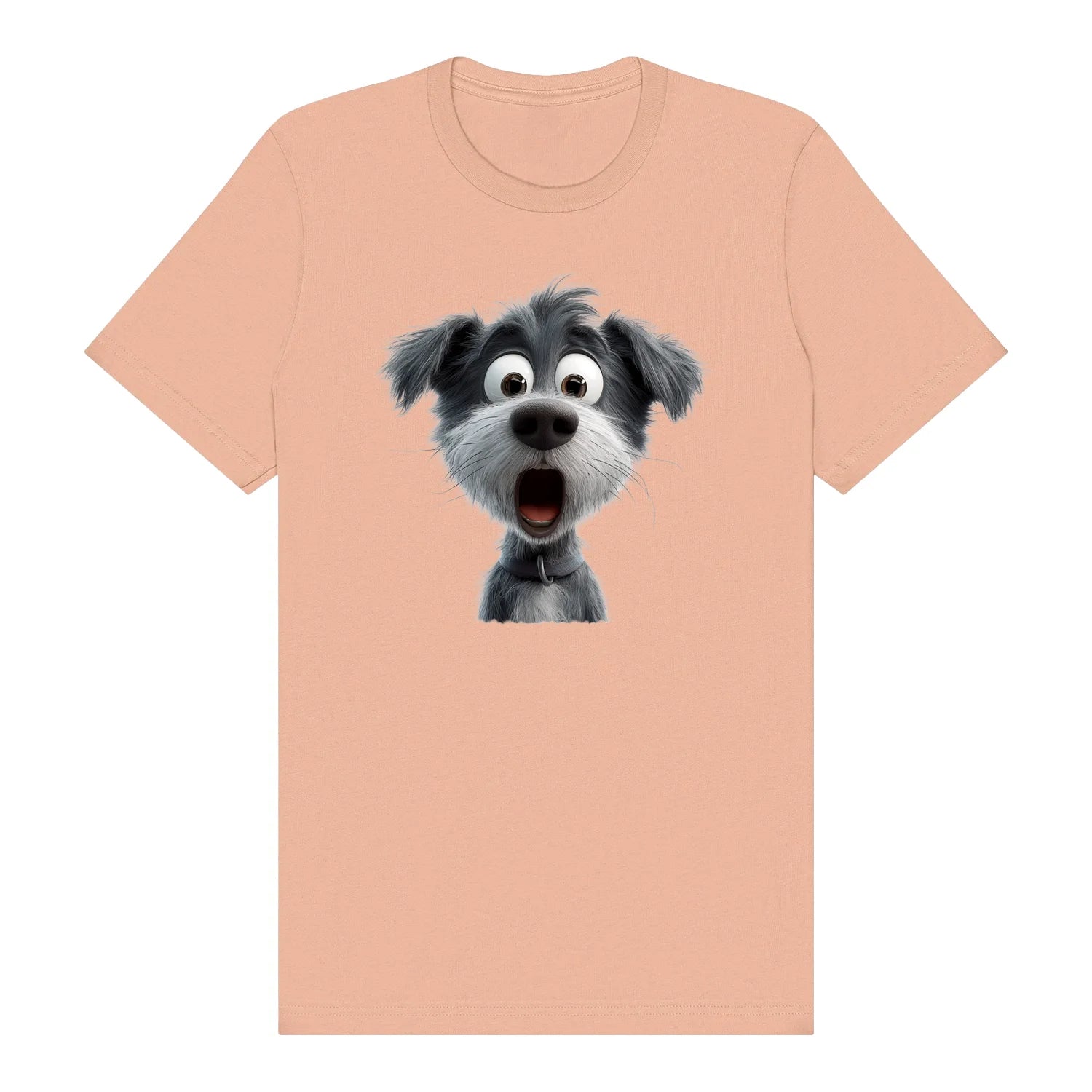 T-shirt Dog graphic 0059 - Peach