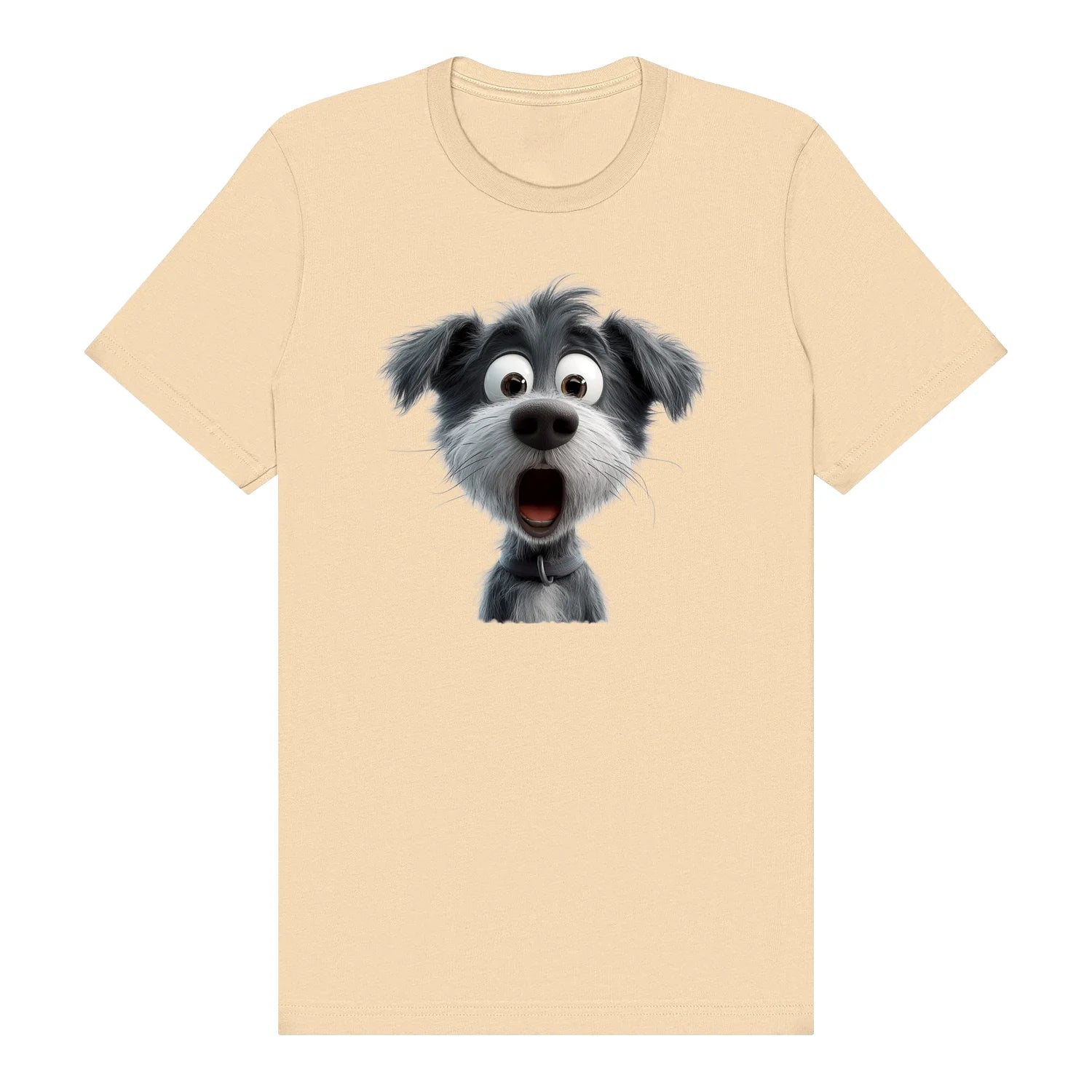 T-shirt Dog graphic 0059 - Soft Cream