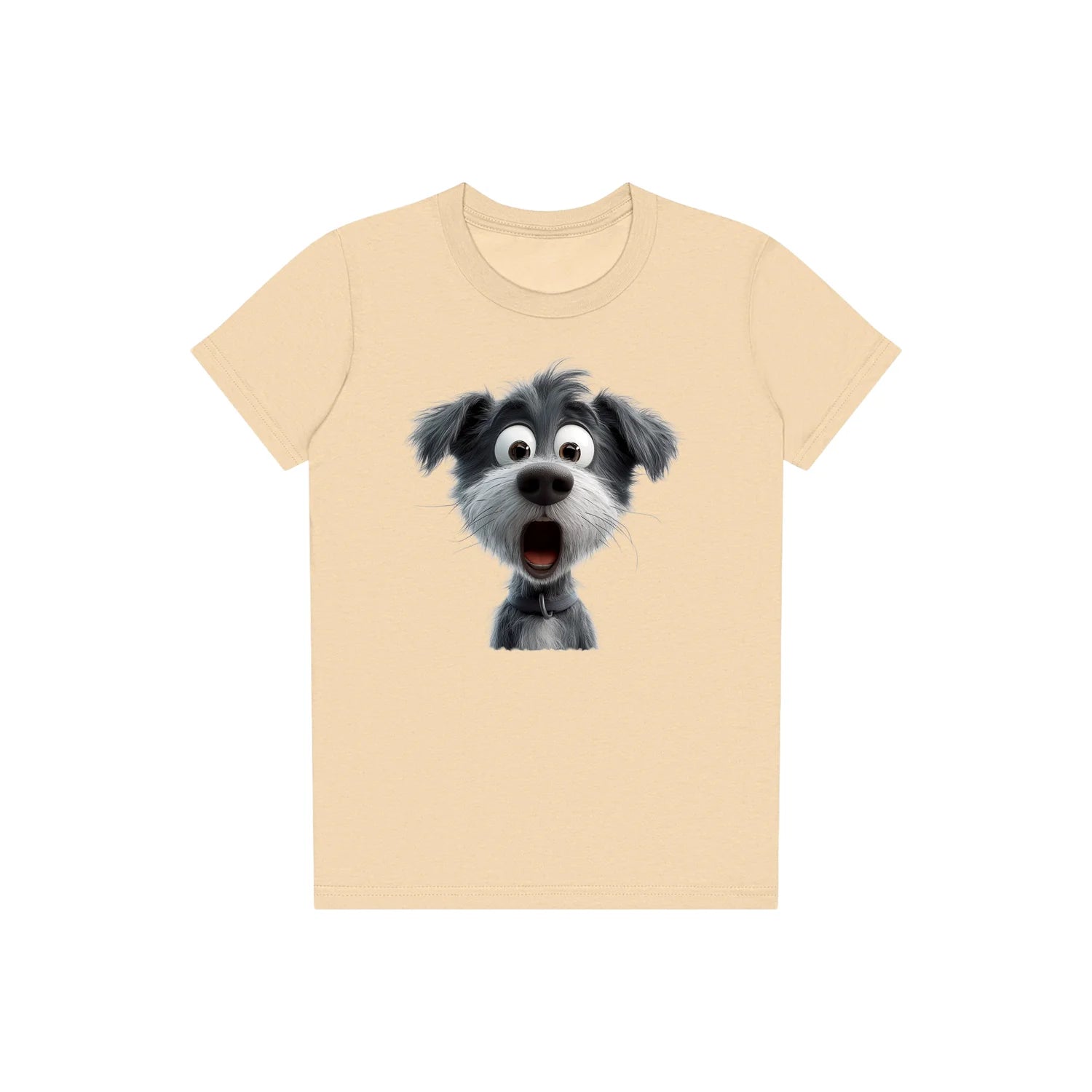 T-shirt Dog graphic 0059 - Soft Cream