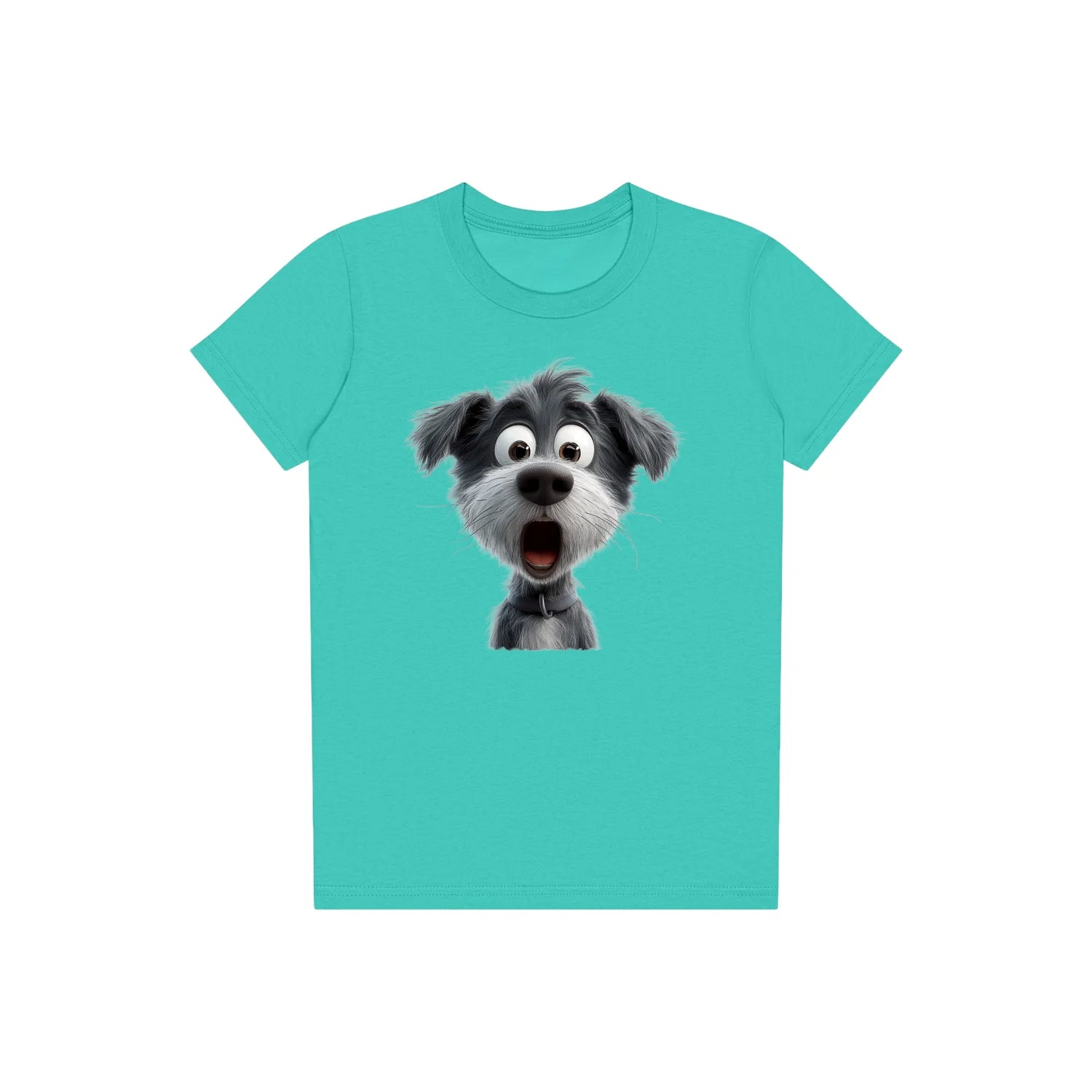 T-shirt Dog graphic 0059 - Teal