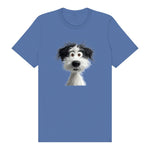 T-shirt Dog graphic 0060 - Columbia Blue