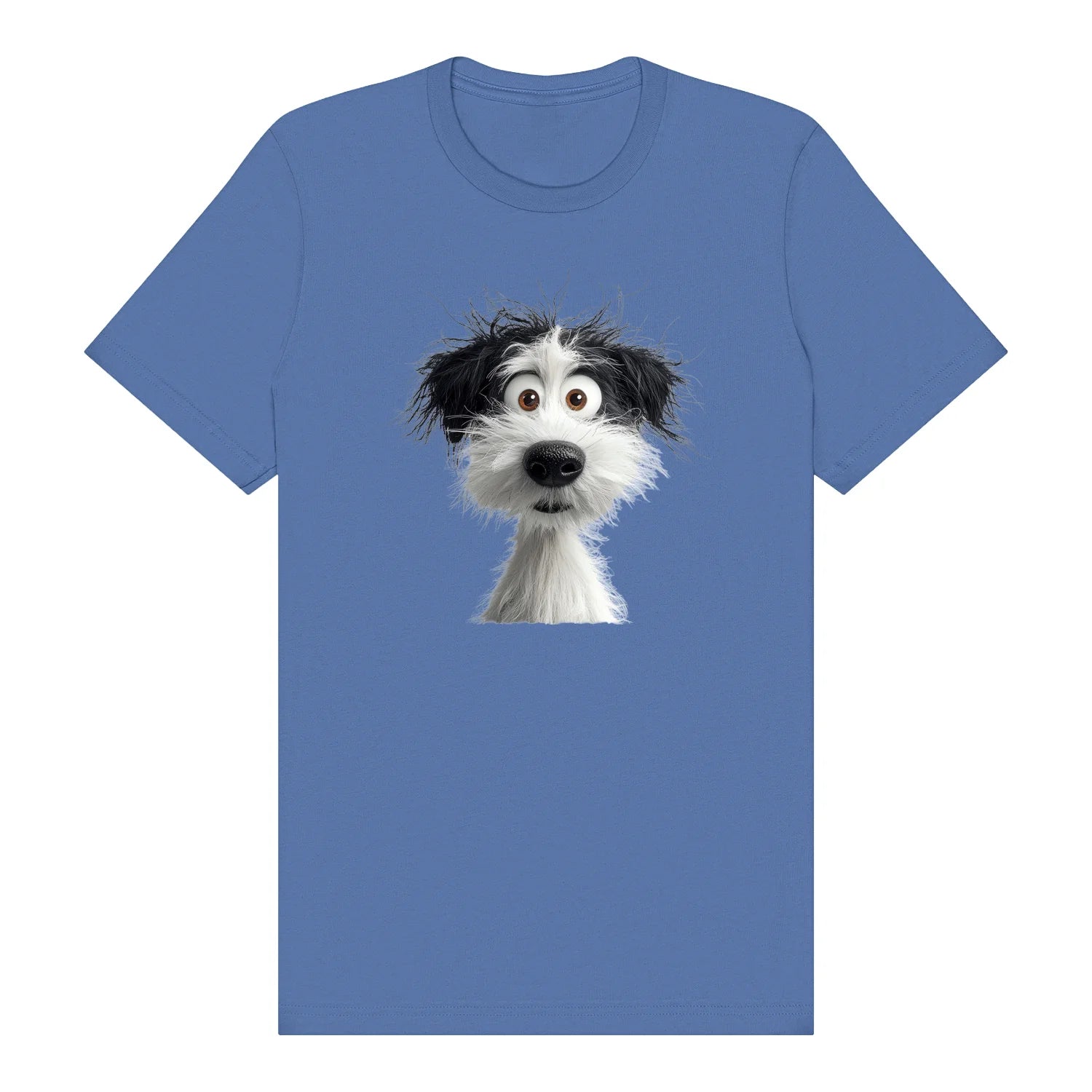 T-shirt Dog graphic 0060 - Columbia Blue