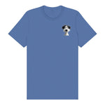 T-shirt Dog graphic 0060 - Columbia Blue