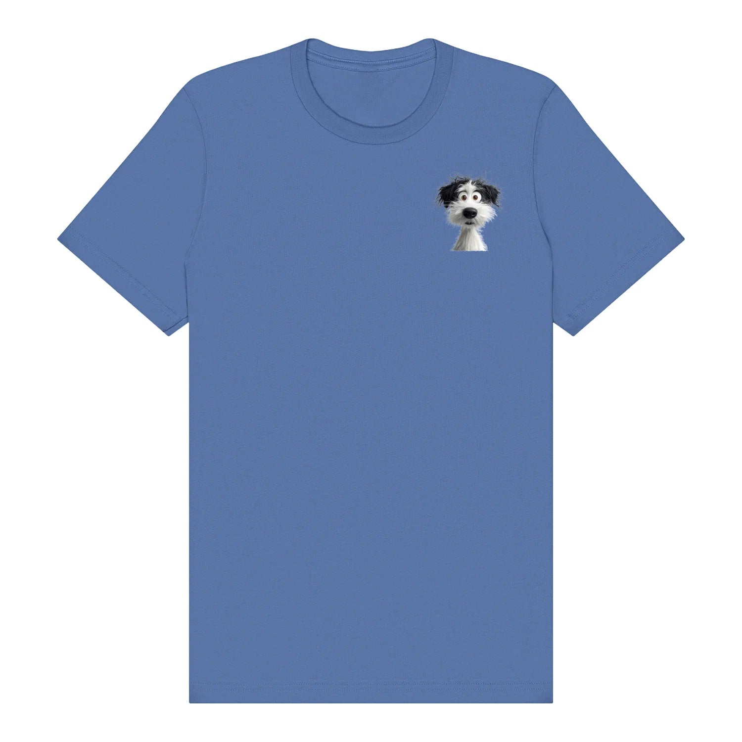 T-shirt Dog graphic 0060 - Columbia Blue