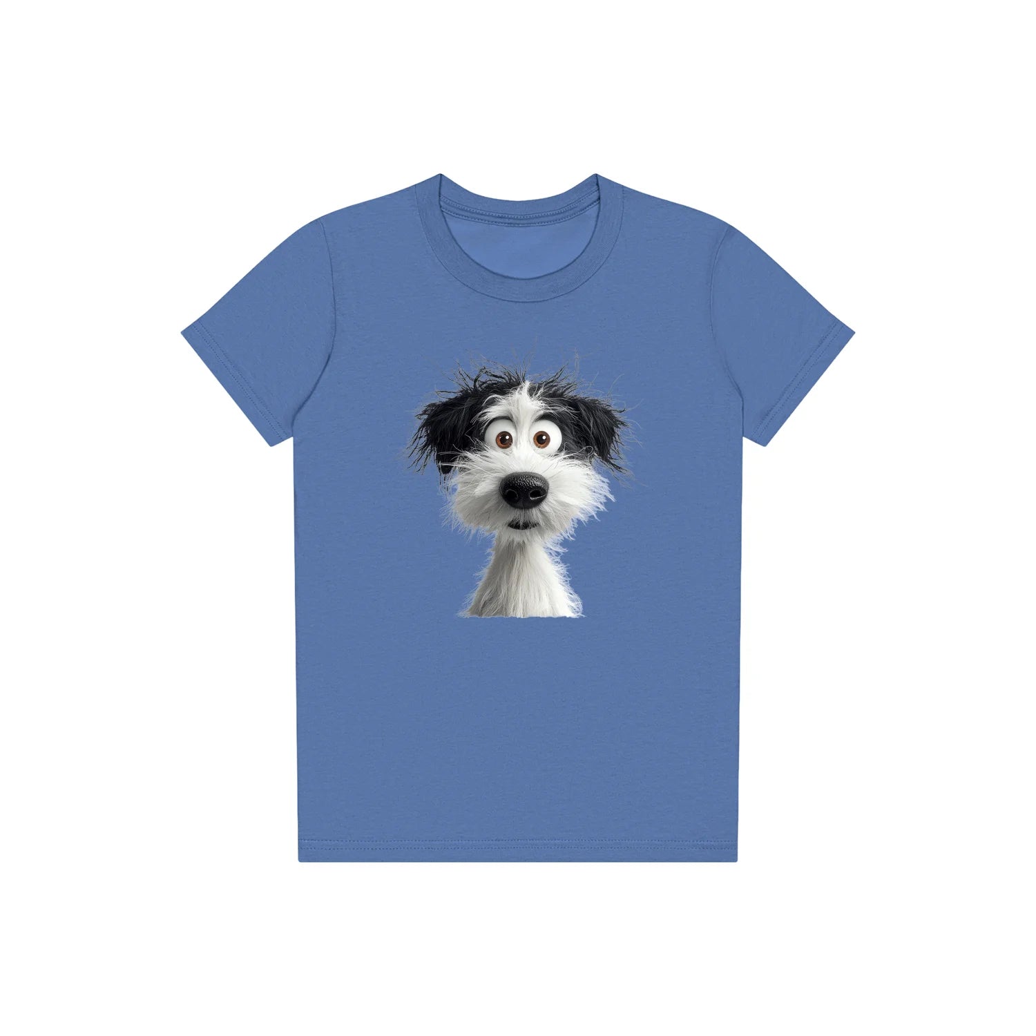 T-shirt Dog graphic 0060 - Columbia Blue