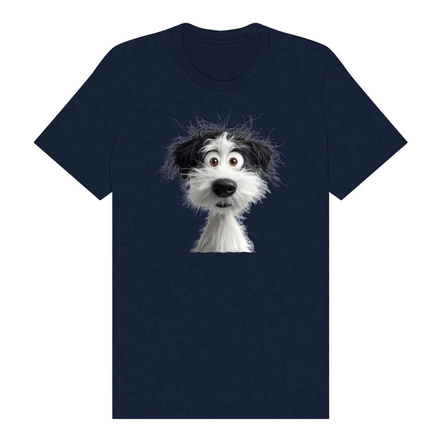 T-shirt Dog graphic 0060 - Navy