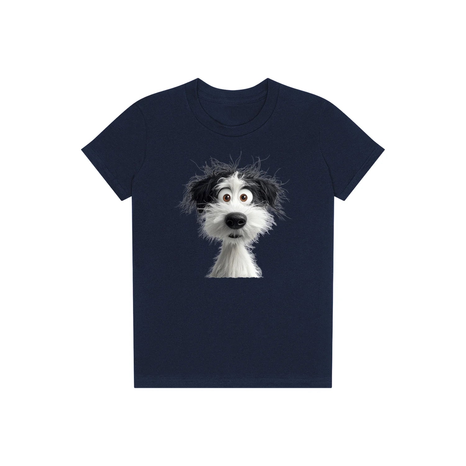 T-shirt Dog graphic 0060 - Navy
