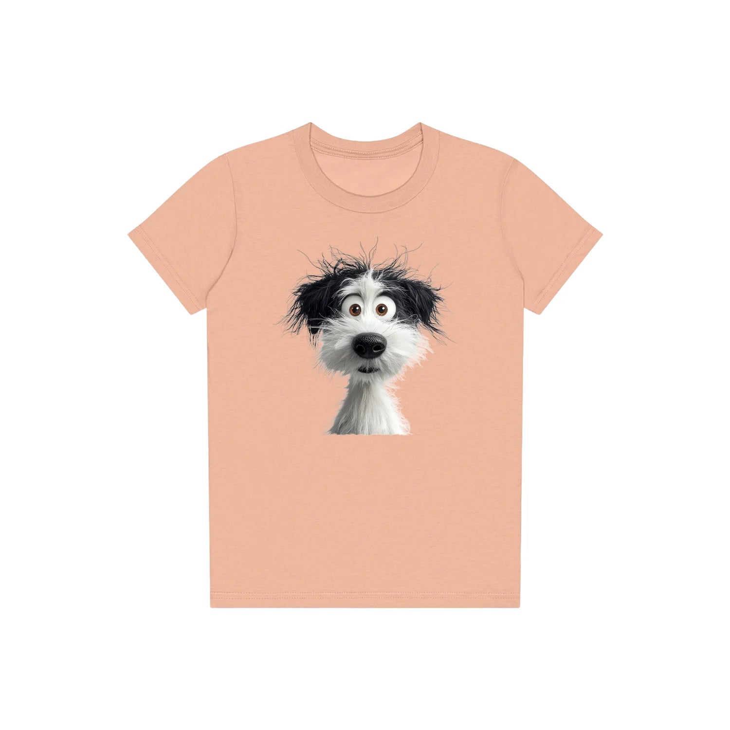 T-shirt Dog graphic 0060 - Peach