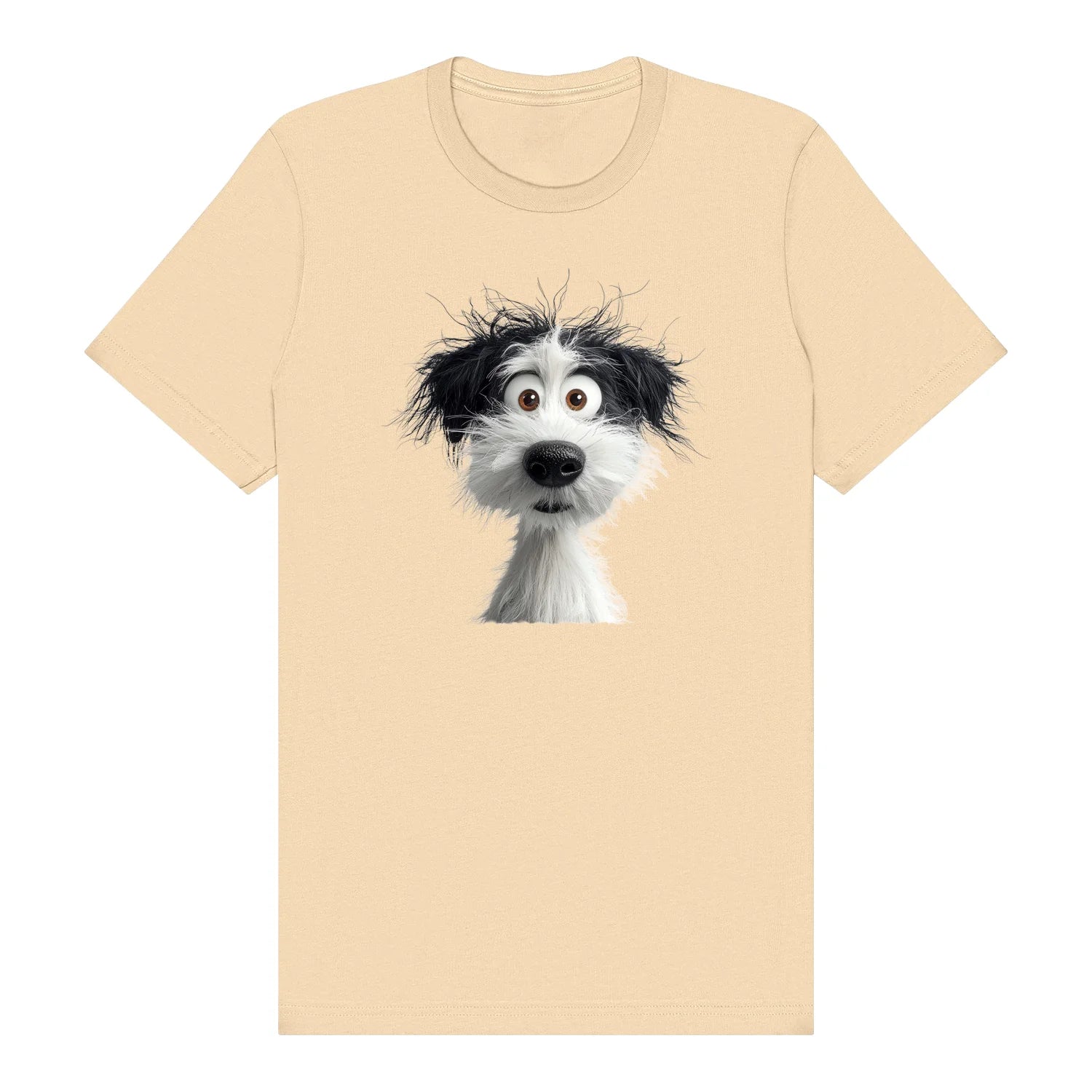 T-shirt Dog graphic 0060 - Soft Cream
