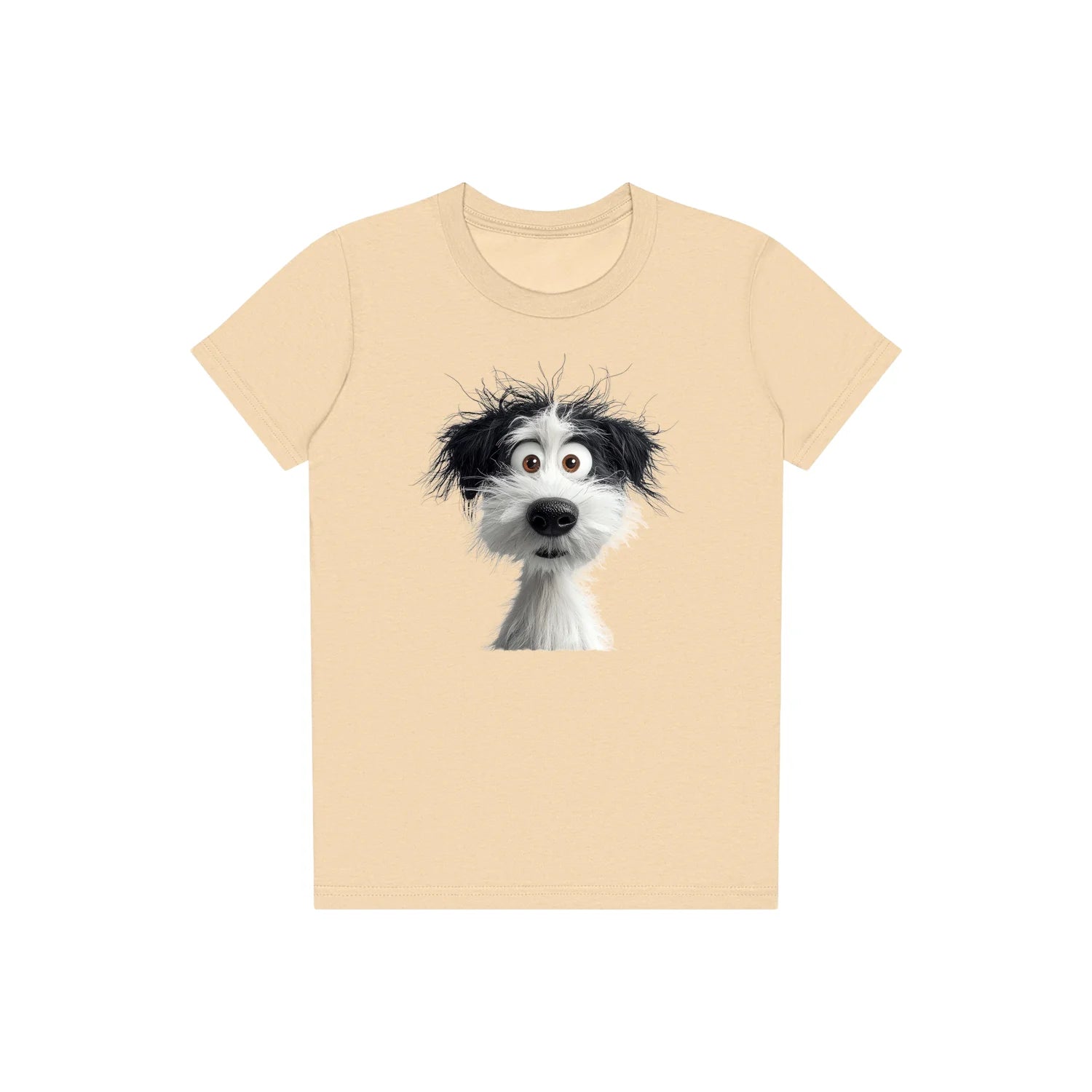 T-shirt Dog graphic 0060 - Soft Cream