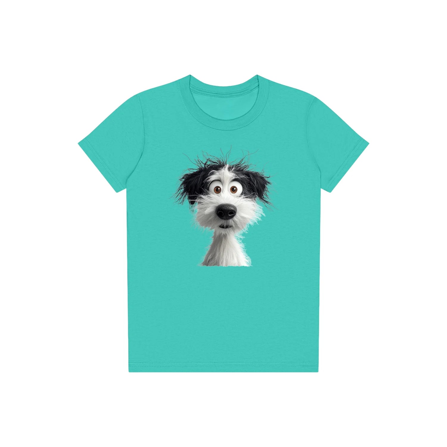 T-shirt Dog graphic 0060 - Teal