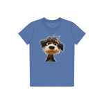 T-shirt Dog graphic 0061 - Columbia Blue