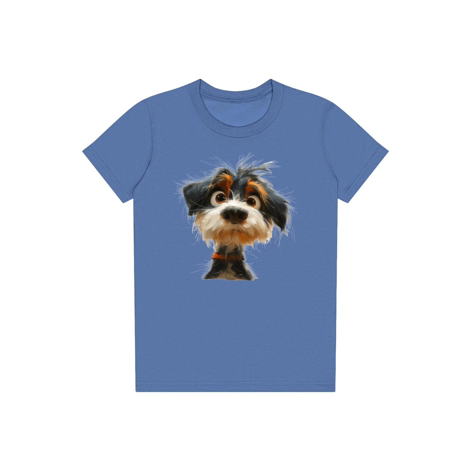 T-shirt Dog graphic 0061 - Columbia Blue