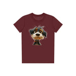 T-shirt Dog graphic 0061 - Maroon