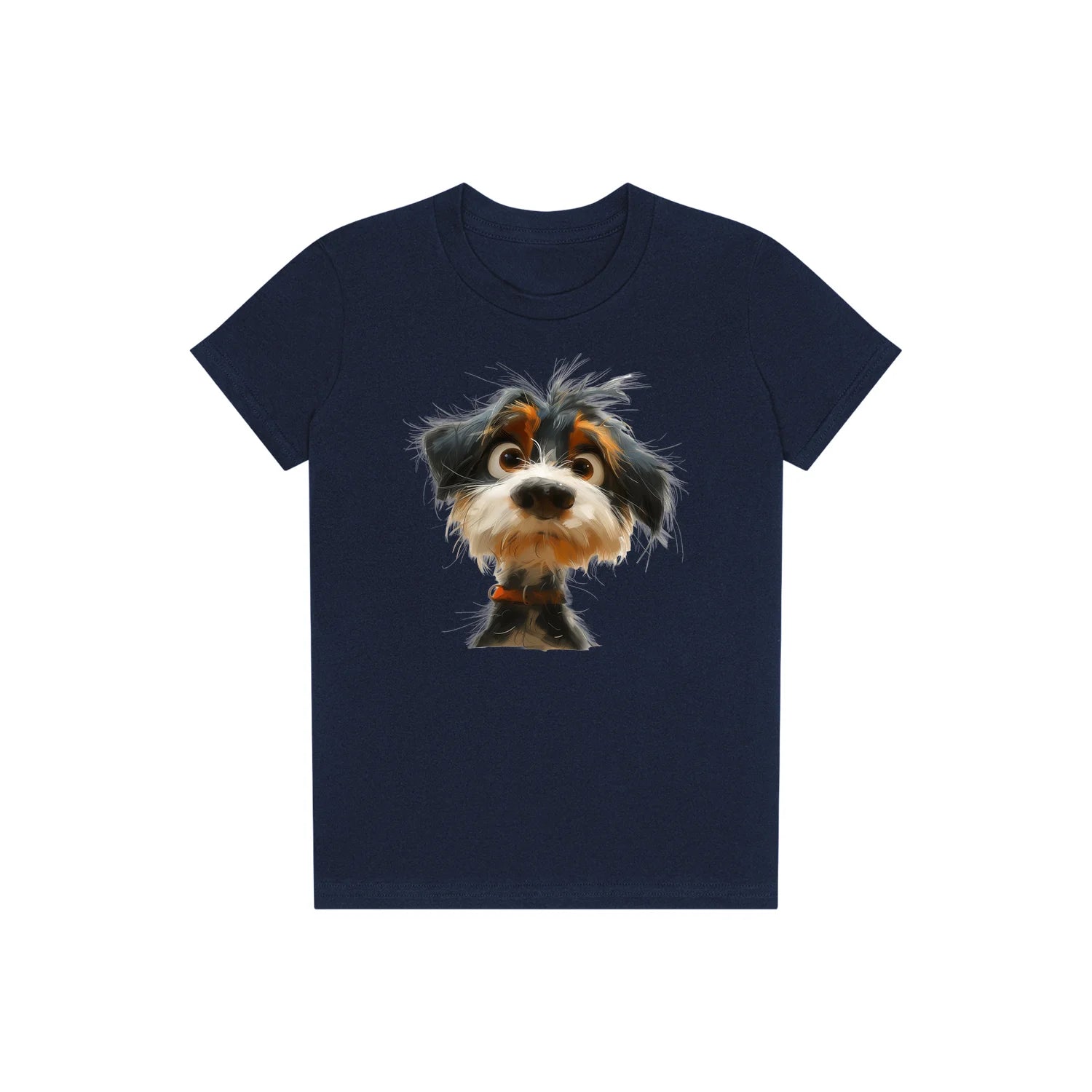 T-shirt Dog graphic 0061 - Navy