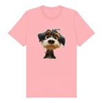 T-shirt Dog graphic 0061 - Pink