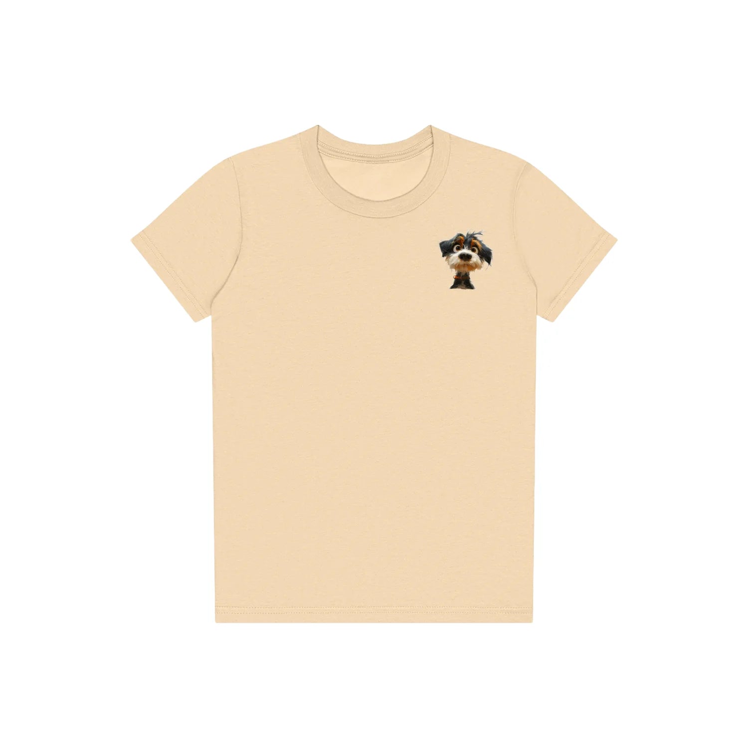 T-shirt Dog graphic 0061 - Soft Cream