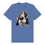 T-shirt Dog graphic 0062 - Columbia Blue