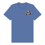 T-shirt Dog graphic 0062 - Columbia Blue