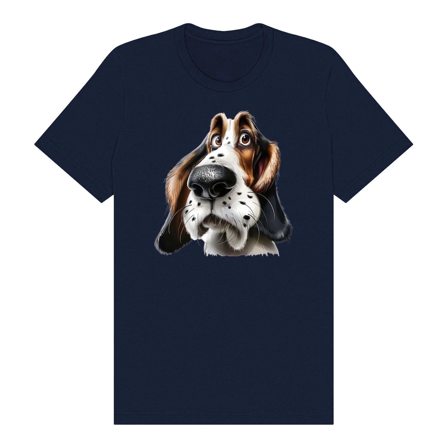 T-shirt Dog graphic 0062 - Navy