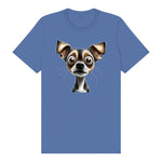 T-shirt Dog graphic 0063 - Columbia Blue