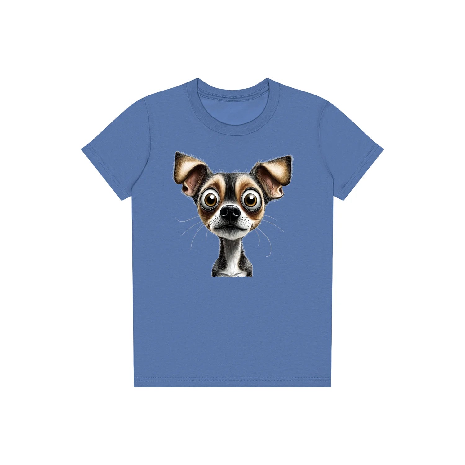 T-shirt Dog graphic 0063 - Columbia Blue