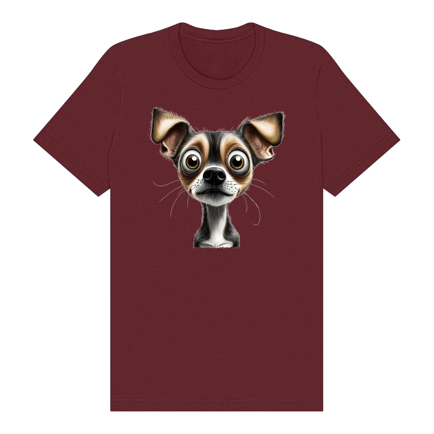 T-shirt Dog graphic 0063 - Maroon