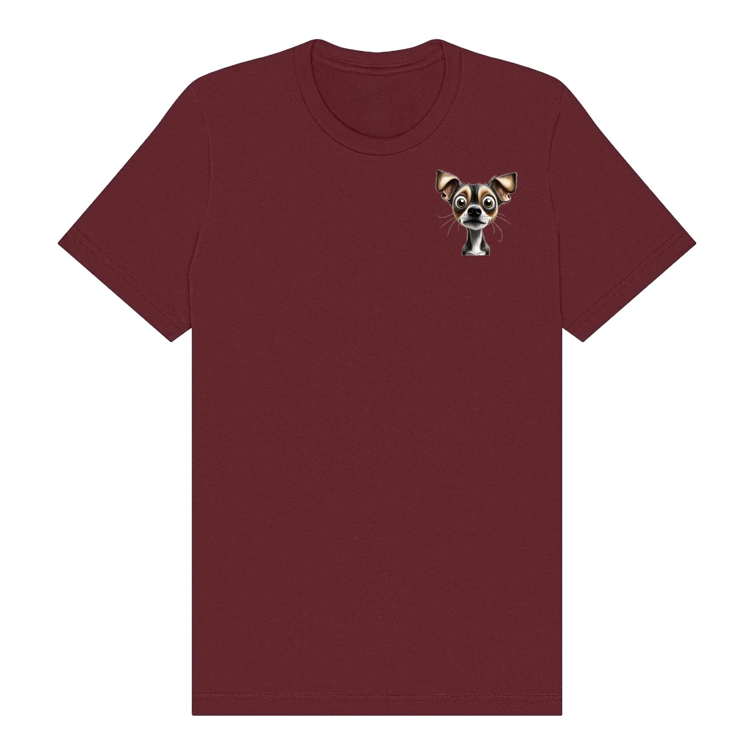 T-shirt Dog graphic 0063 - Maroon