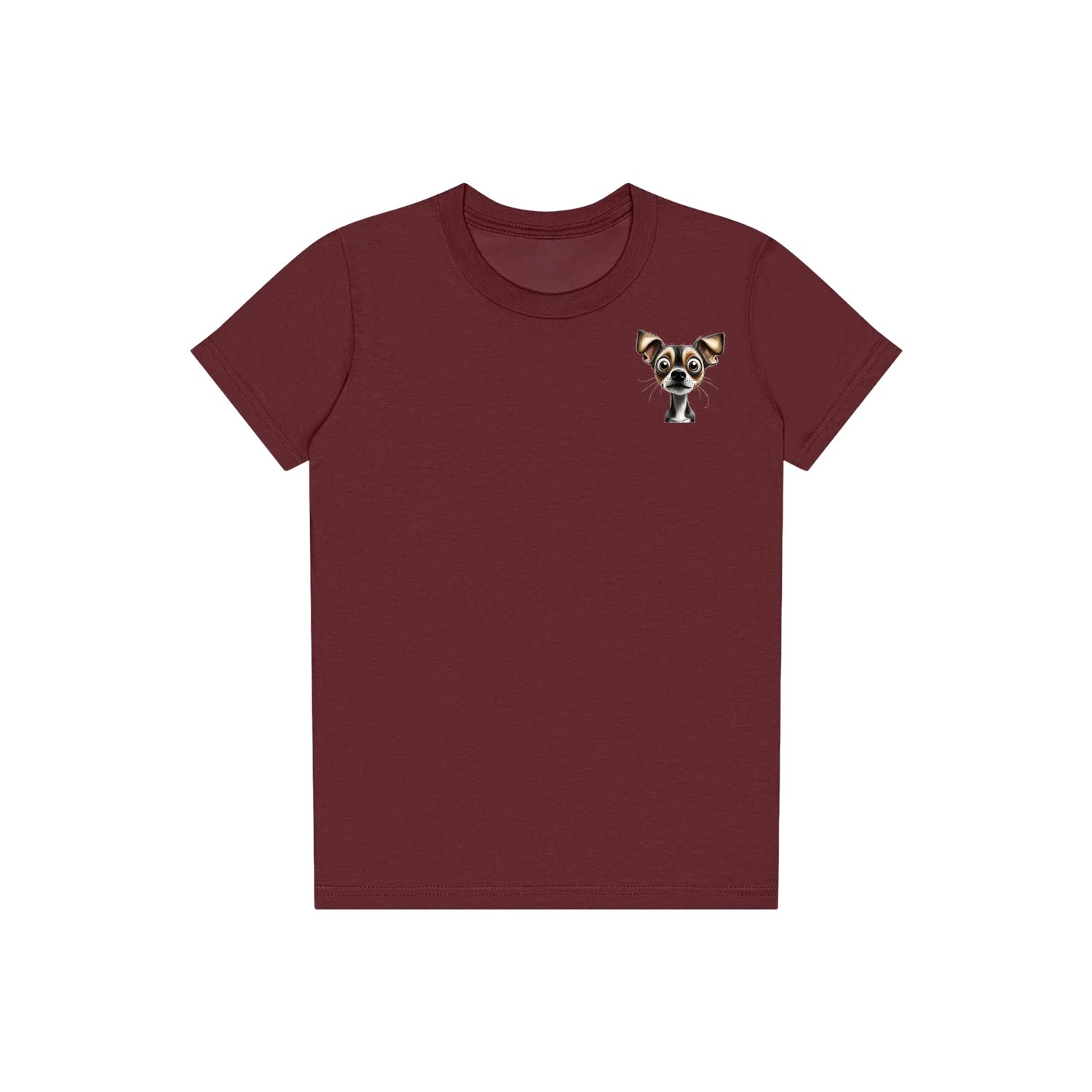 T-shirt Dog graphic 0063 - Maroon