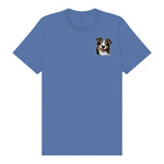 T-shirt Dog graphic 0064 - Columbia Blue