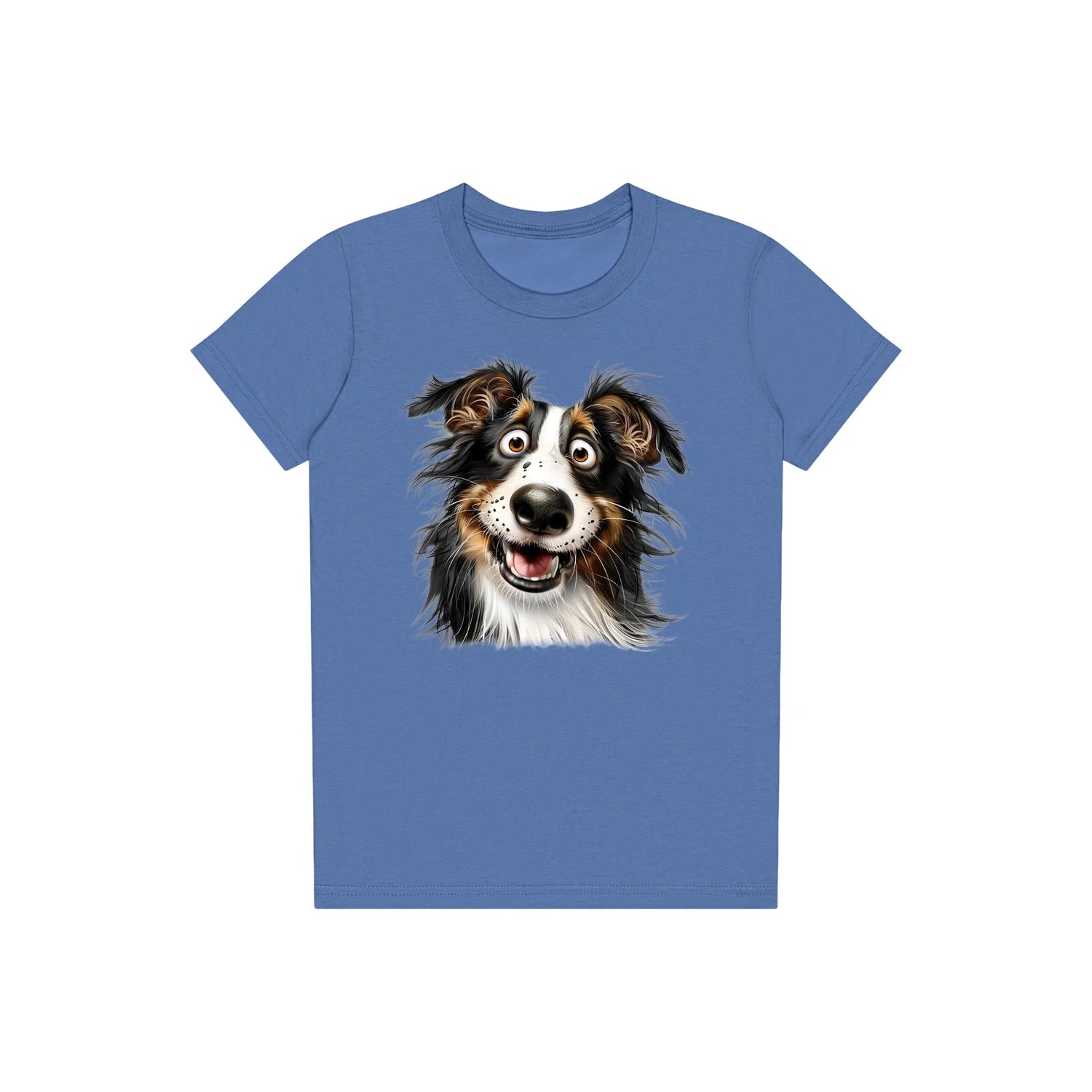 T-shirt Dog graphic 0064 - Columbia Blue