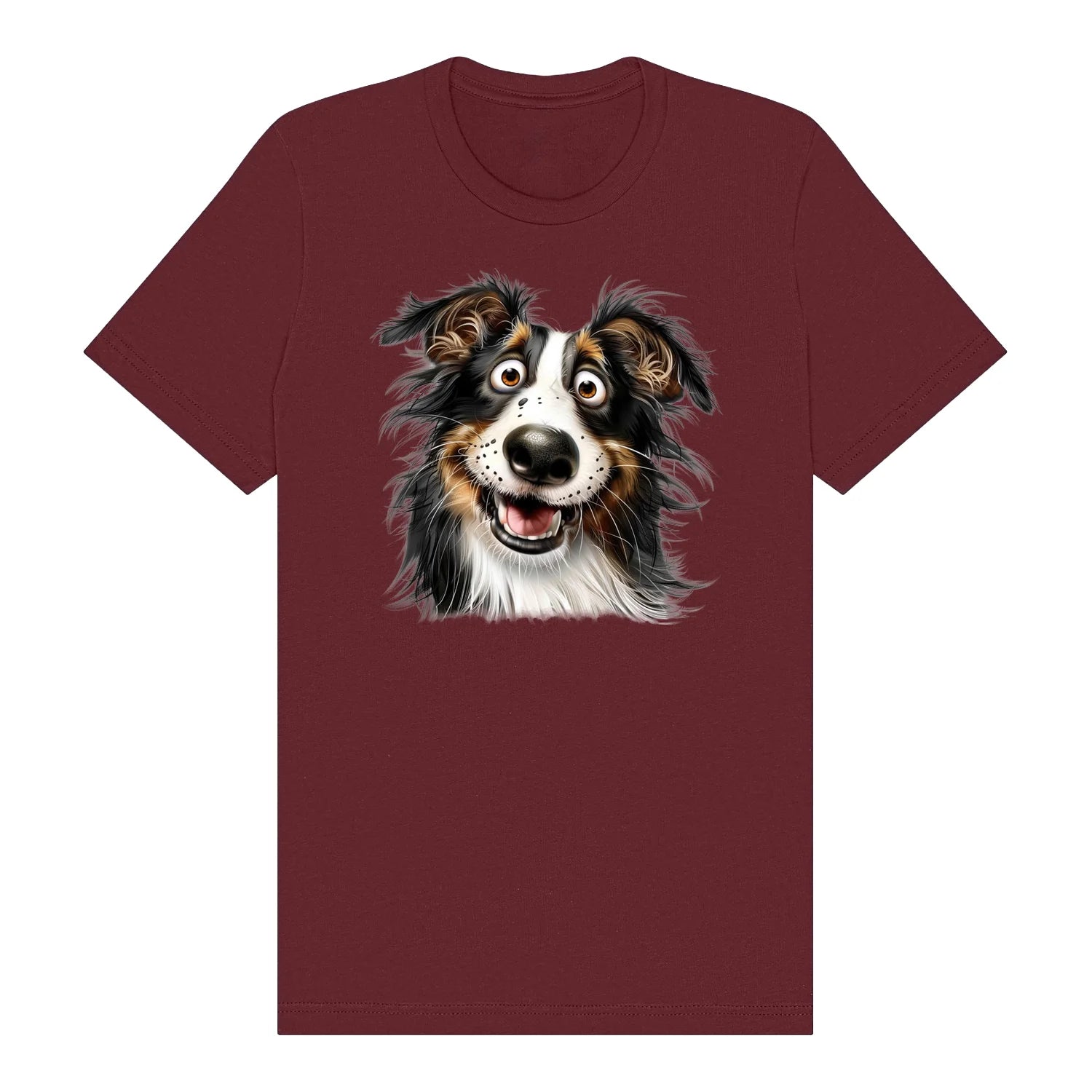 T-shirt Dog graphic 0064 - Maroon