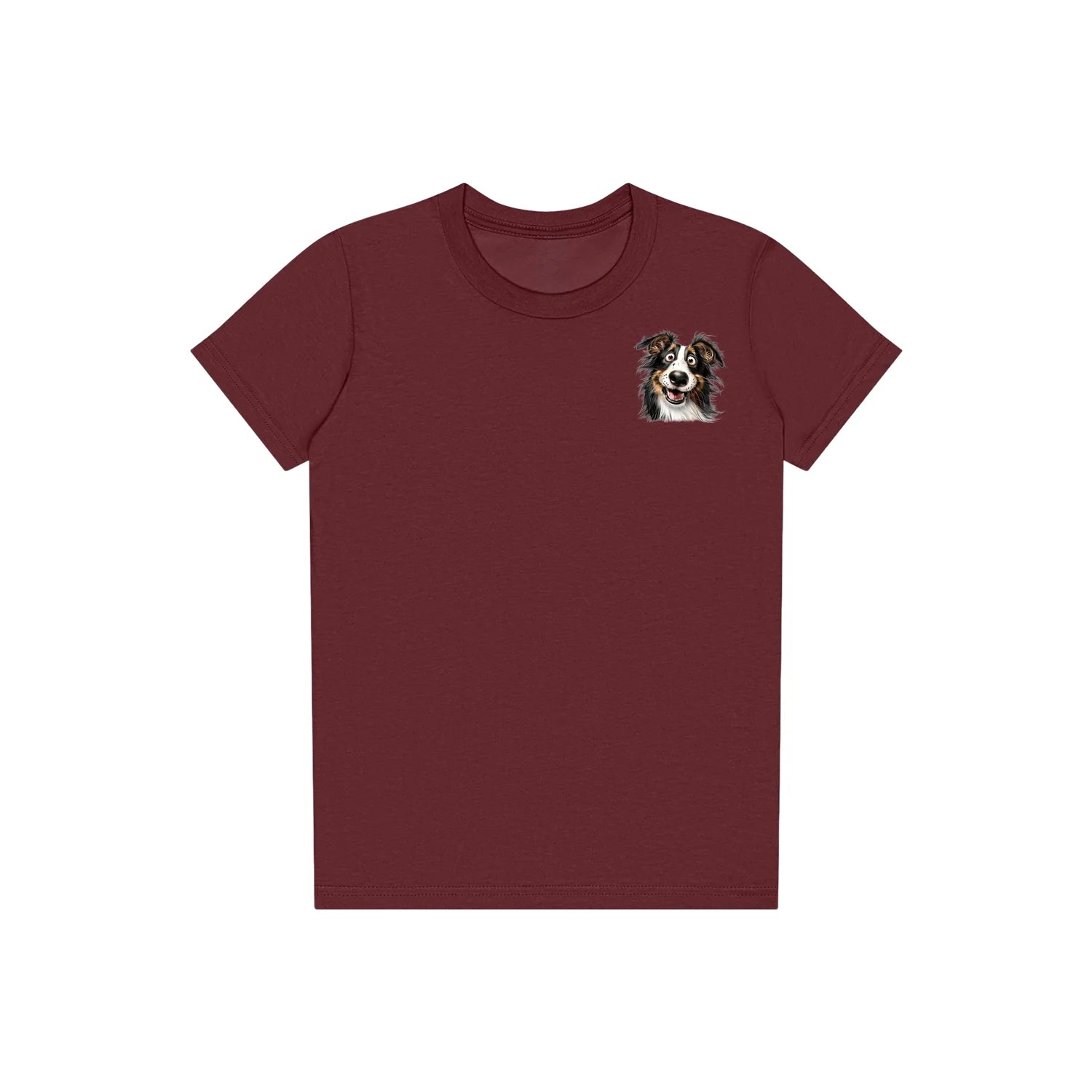 T-shirt Dog graphic 0064 - Maroon