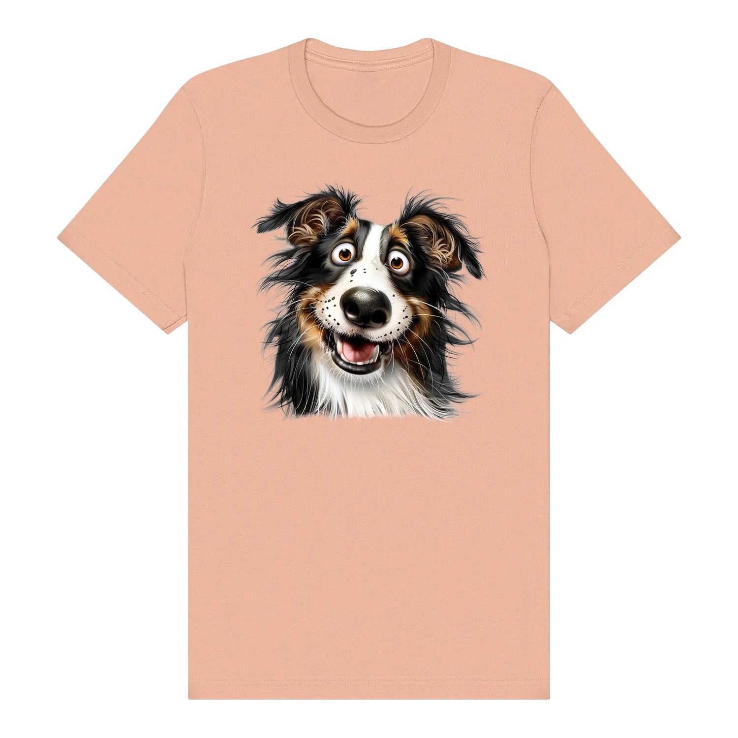 T-shirt Dog graphic 0064 - Peach