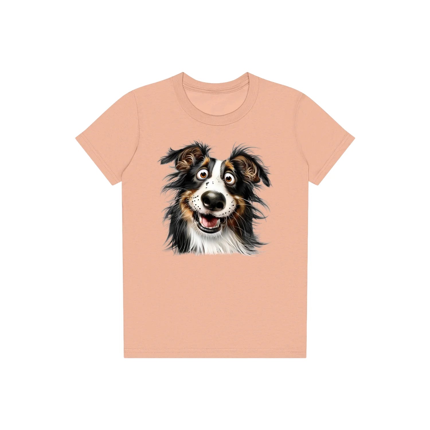 T-shirt Dog graphic 0064 - Peach