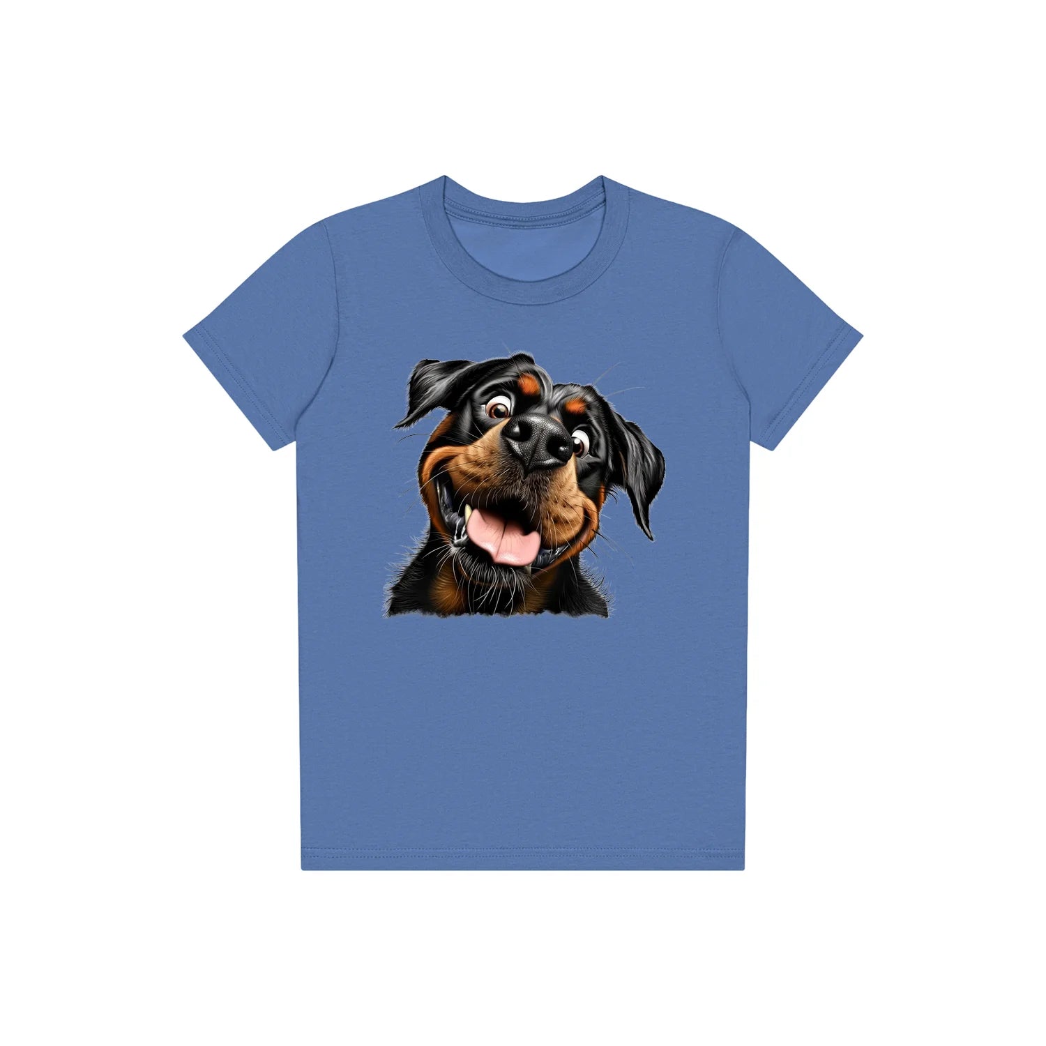 T-shirt Dog graphic 0065 - Columbia Blue