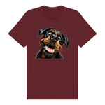 T-shirt Dog graphic 0065 - Maroon