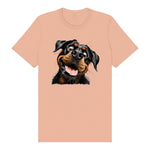 T-shirt Dog graphic 0065 - Peach