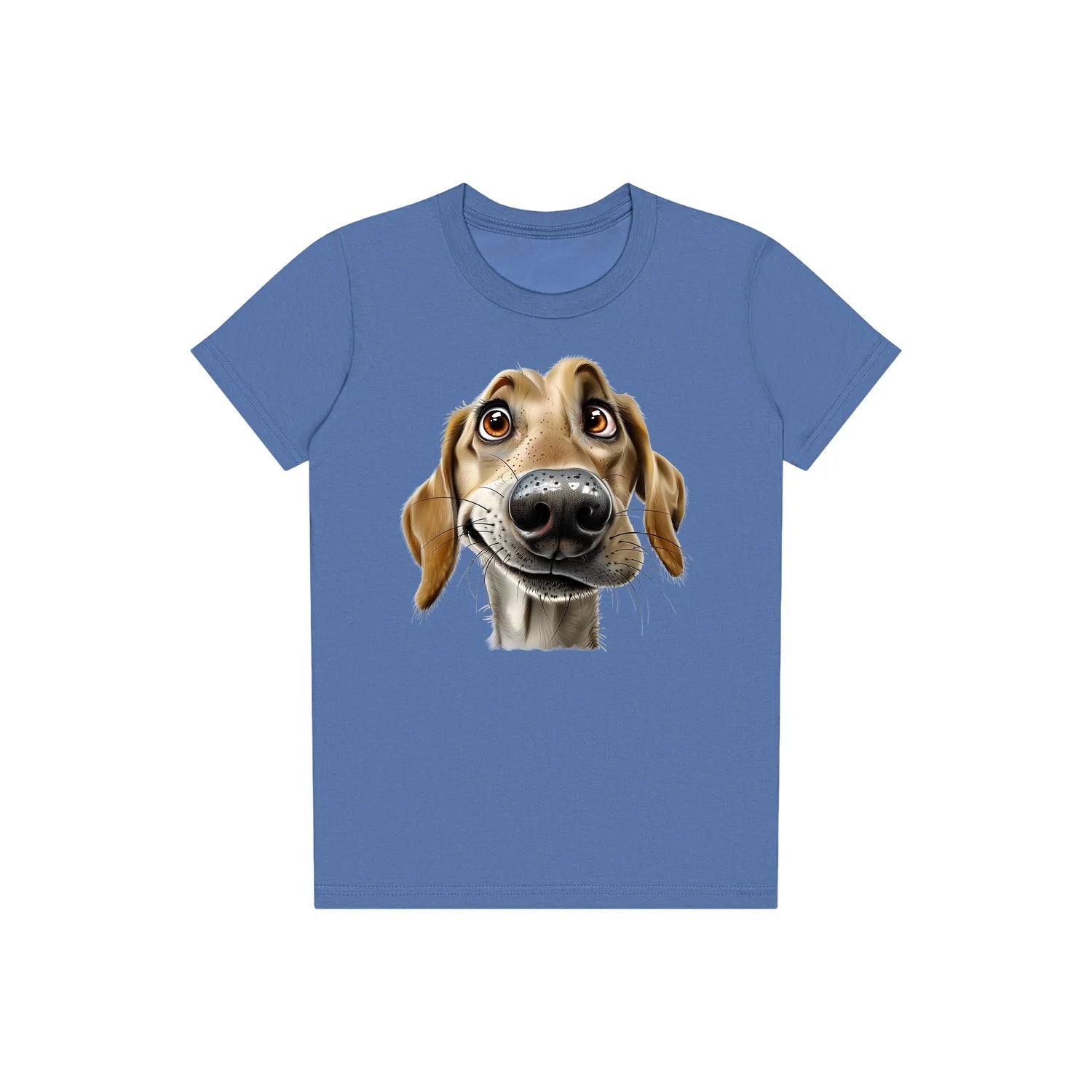 T-shirt Dog graphic 0066 - Columbia Blue